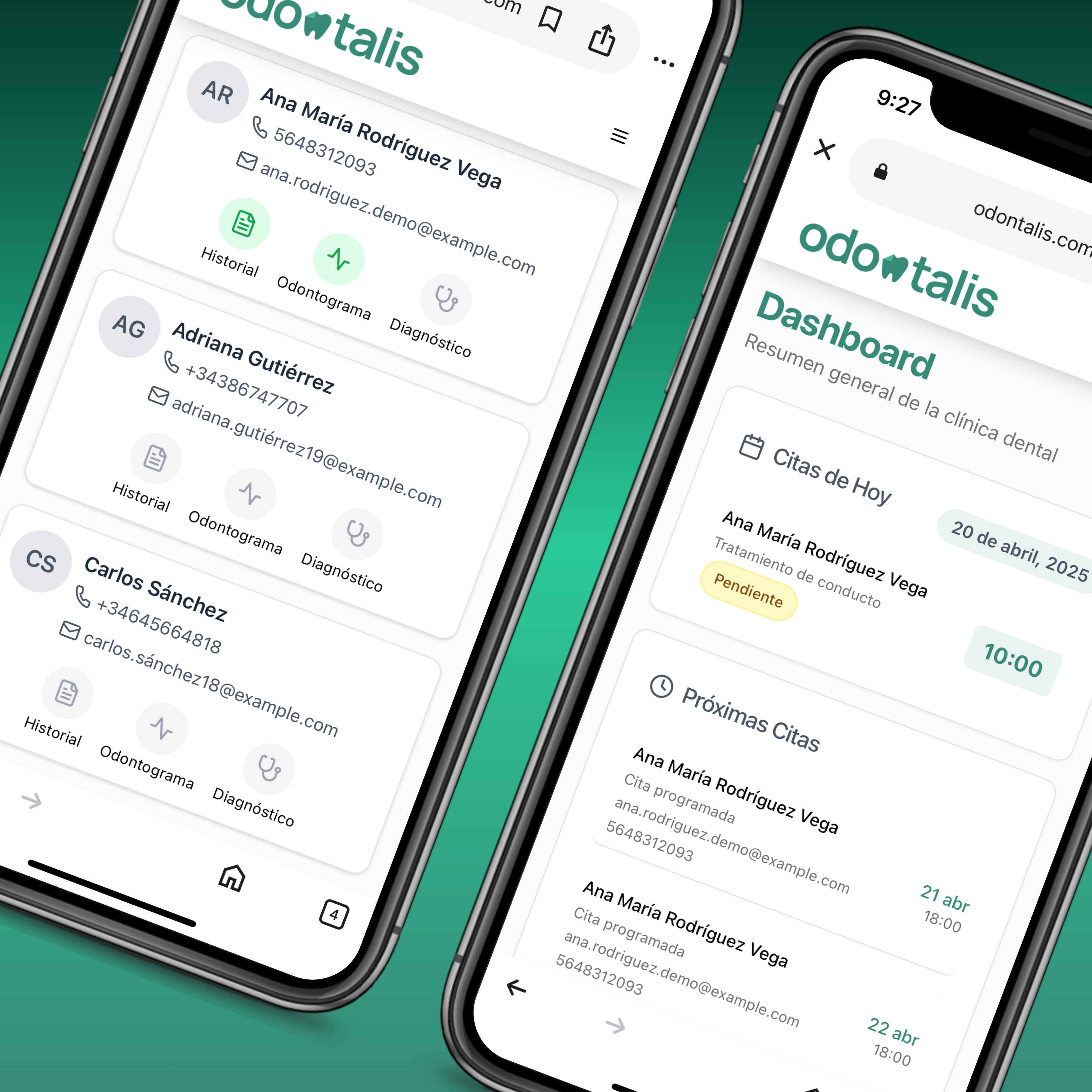 Odontalis features showcase